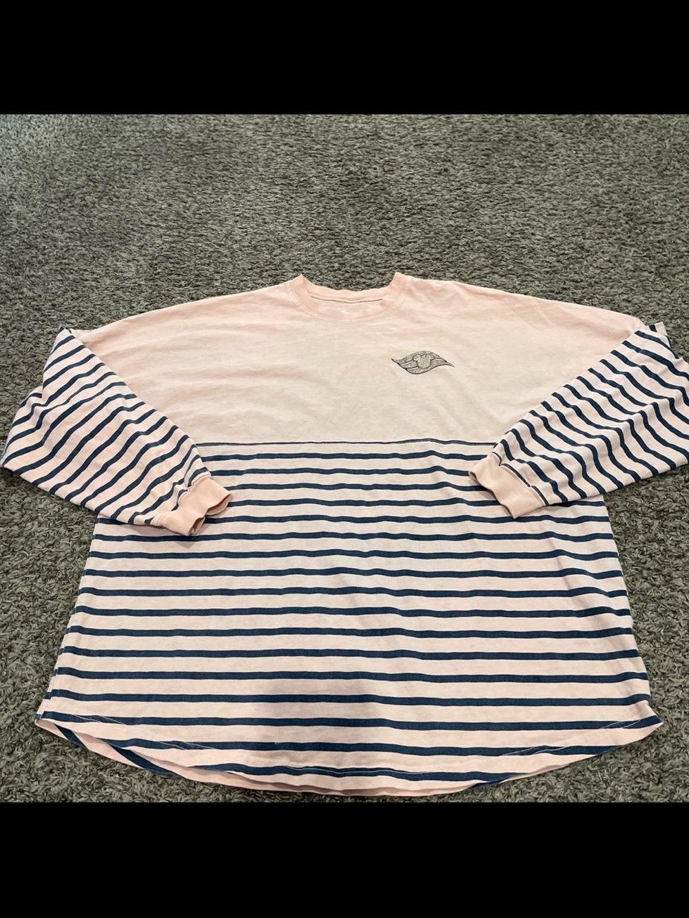 Disney Cruise lines striped spirit jersey adult size XXL